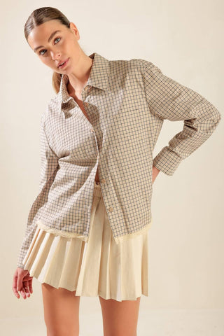 AWAITING LOVE WOVEN TOP - Glamourous Grace