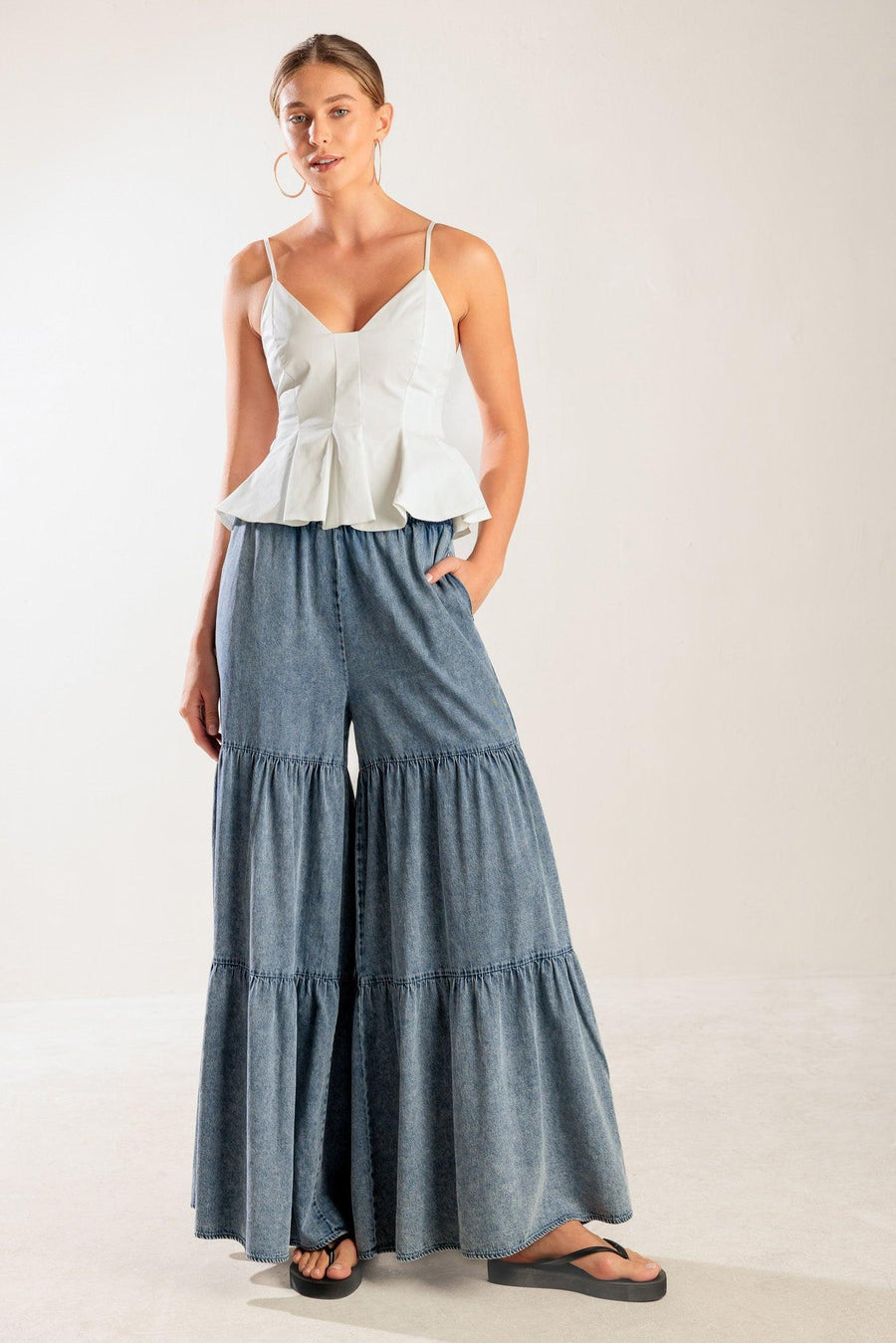 IT'S PERFECT TIMING WOVEN CAMI TOP - Glamourous Grace