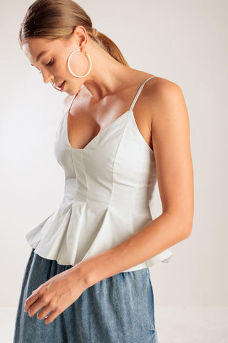 IT'S PERFECT TIMING WOVEN CAMI TOP - Glamourous Grace