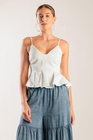 IT'S PERFECT TIMING WOVEN CAMI TOP - Glamourous Grace
