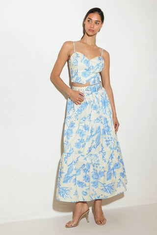 URBAN CHARM WOVEN CAMI TOP AND SKIRT SET - Glamourous Grace