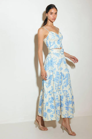 URBAN CHARM WOVEN CAMI TOP AND SKIRT SET - Glamourous Grace