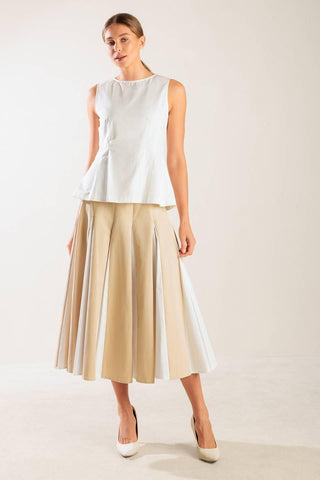 FIRST DATE WHITE WOVEN TOP - Glamourous Grace