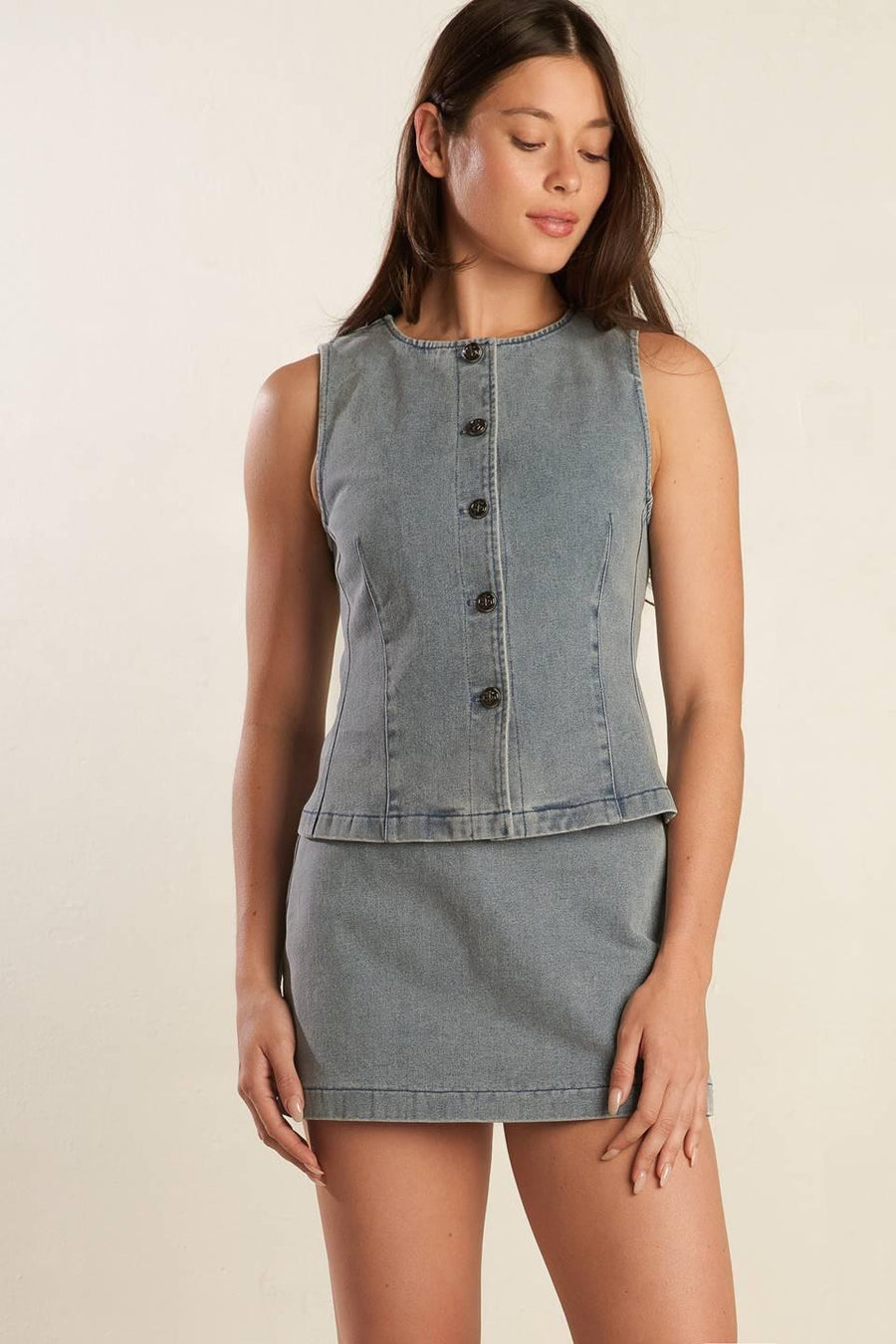 DAISY DATE DENIM VEST - Glamourous Grace