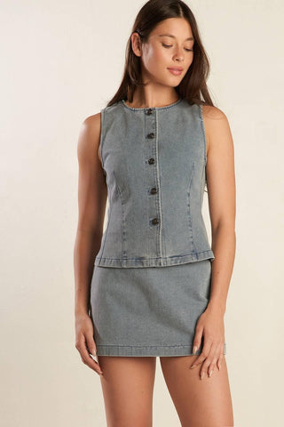 DAISY DATE DENIM VEST