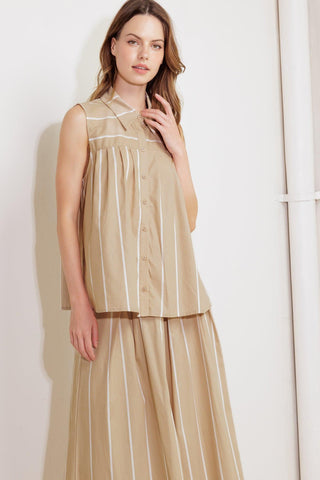 SOMEWHERE TO BE WOVEN TOP - Glamourous Grace