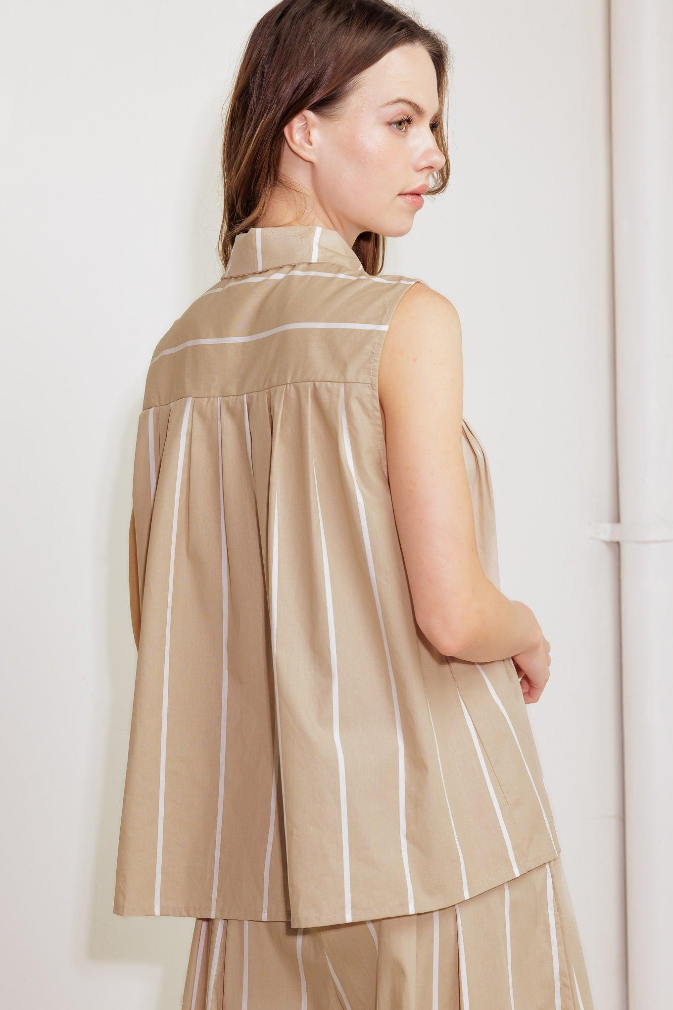 SOMEWHERE TO BE WOVEN TOP - Glamourous Grace