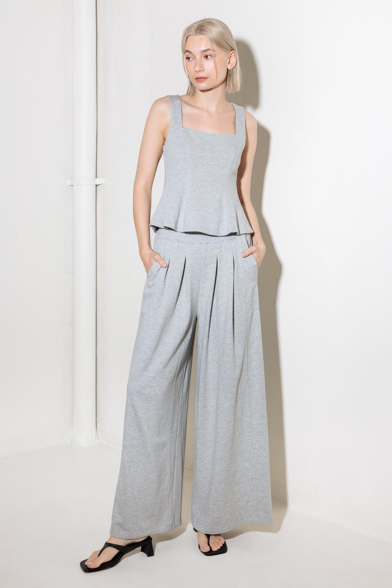 TRUST THE NOW IN KNIT TOP AND PANT SET - Glamourous Grace