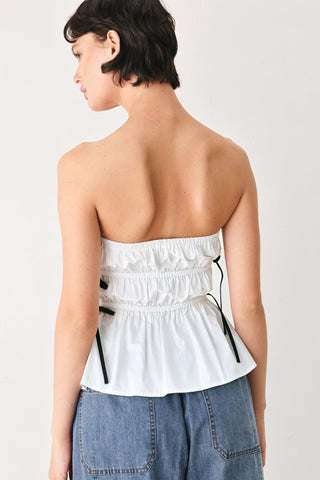 BEACH CLUB WOVEN STRAPLESS TOP - Glamourous Grace