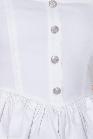 IN THIS MOMENT WHITE WOVEN TOP - Glamourous Grace