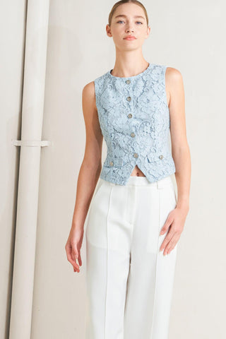 SWEET BUT STRONG WOVEN VEST - Glamourous Grace