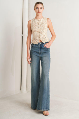 SWEET BUT STRONG WOVEN VEST - Glamourous Grace