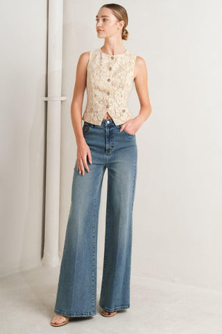 SWEET BUT STRONG WOVEN VEST - Glamourous Grace