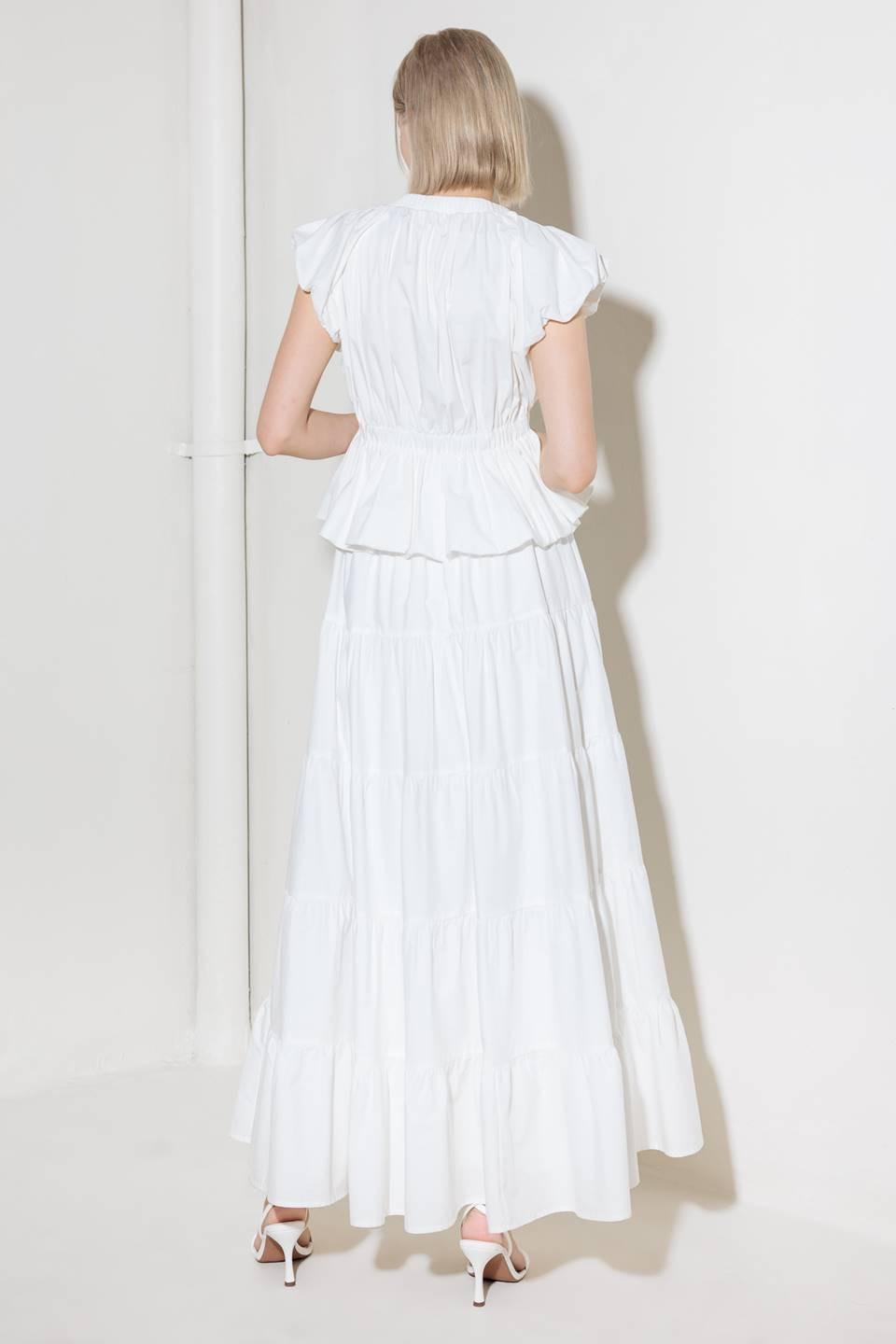 SLOW DOWN IN WHITE WOVEN TOP - Glamourous Grace