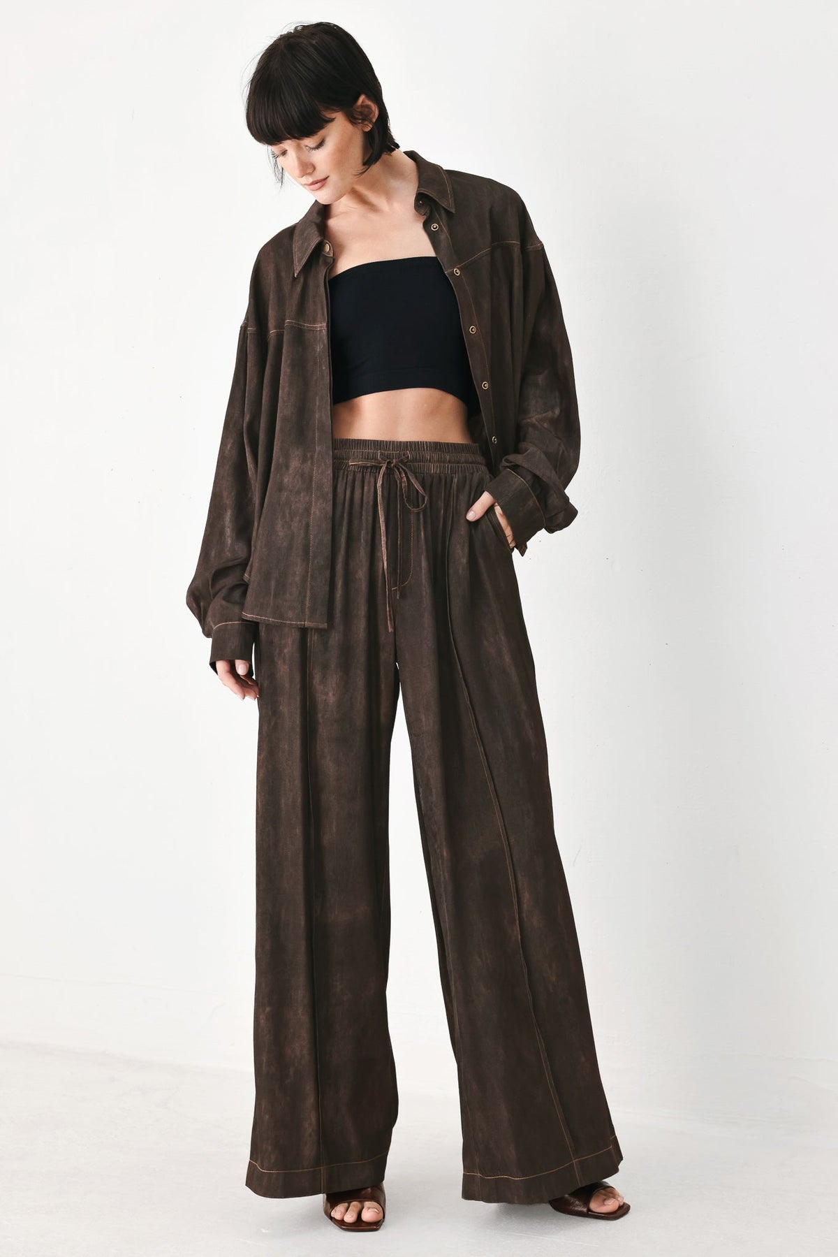SABLE LOUNGE WOVEN TOP - Glamourous Grace