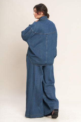 OFFLINE EDGE INDIGO DENIM TOP - Glamourous Grace