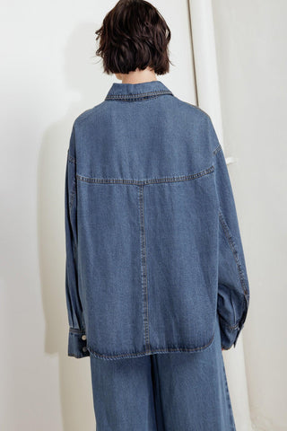 OFFLINE EDGE INDIGO DENIM TOP - Glamourous Grace