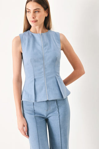 LUNA FLARE WOVEN TOP - Glamourous Grace