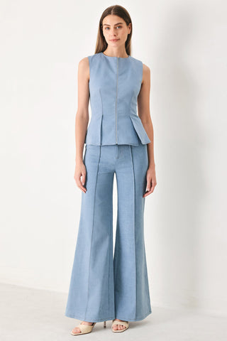 LUNA FLARE WOVEN TOP - Glamourous Grace
