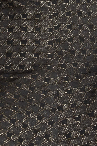 EVENING SCULPT METALLIC THREADED WOVEN TOP - Glamourous Grace