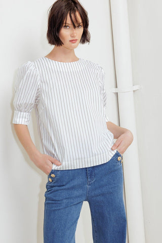 COCOON HOUR WHITE WOVEN TOP - Glamourous Grace