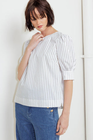COCOON HOUR WHITE WOVEN TOP - Glamourous Grace