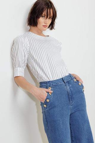 COCOON HOUR WHITE WOVEN TOP - Glamourous Grace