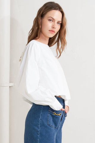 LAUREN TOUCH WOVEN TOP - Glamourous Grace