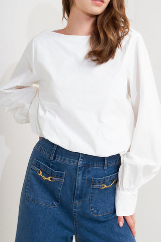 LAUREN TOUCH WOVEN TOP - Glamourous Grace