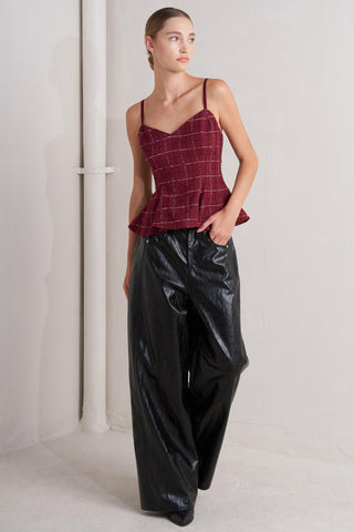 BURNT BOULEVARD TWEED CAMI TOP - Glamourous Grace