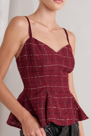 BURNT BOULEVARD TWEED CAMI TOP - Glamourous Grace