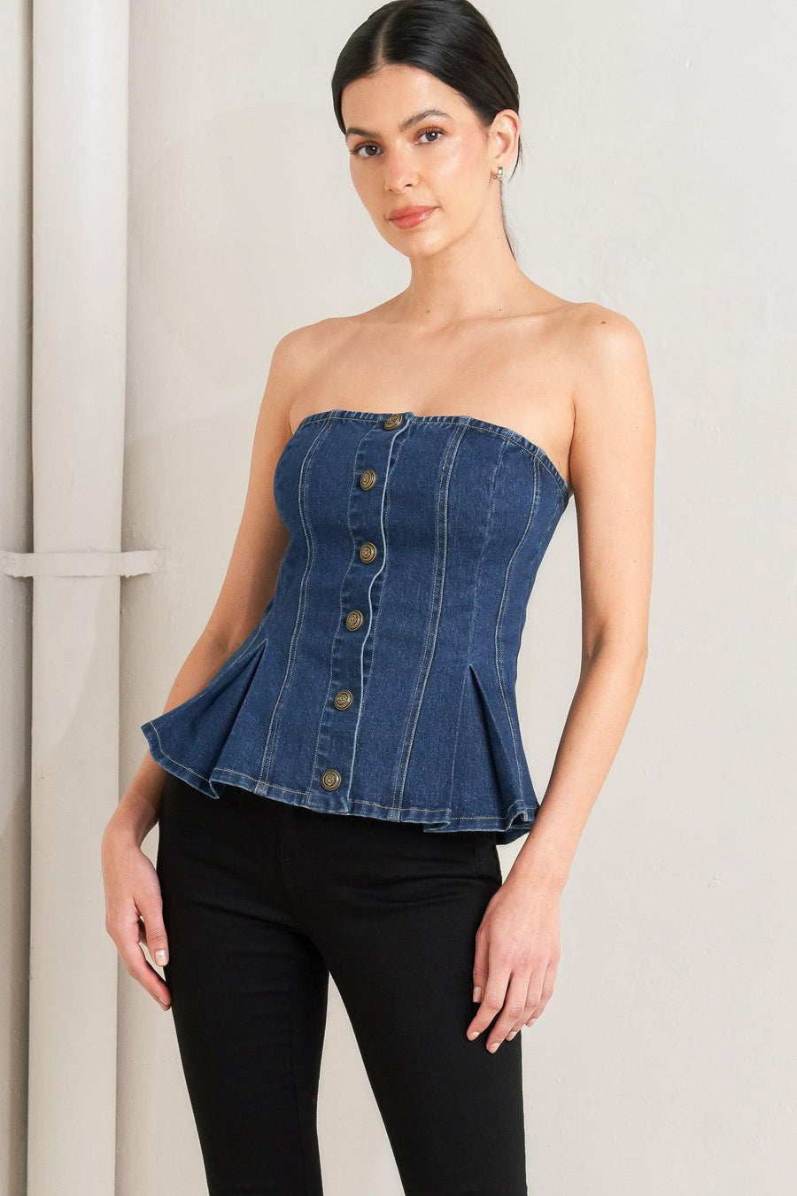 URBAN FABLE DENIM TOP - Glamourous Grace
