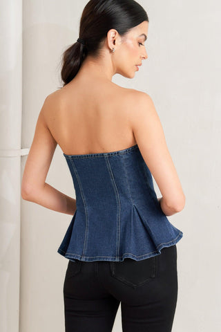 URBAN FABLE DENIM TOP - Glamourous Grace