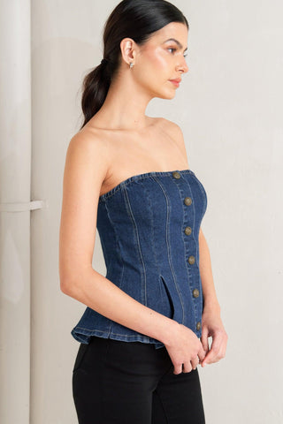 URBAN FABLE DENIM TOP - Glamourous Grace