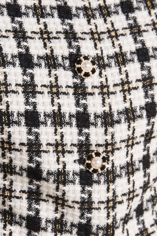 MONA CHECK TWEED VEST - Glamourous Grace