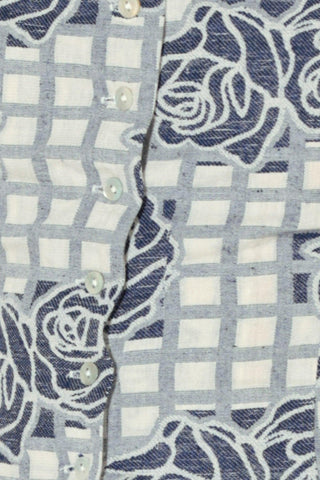 SWEET CHECK ROMANCE WOVEN JACQUARD TOP - Glamourous Grace