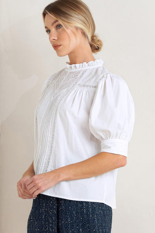 PURE POETRY VICTORIAN WOVEN TOP - Glamourous Grace