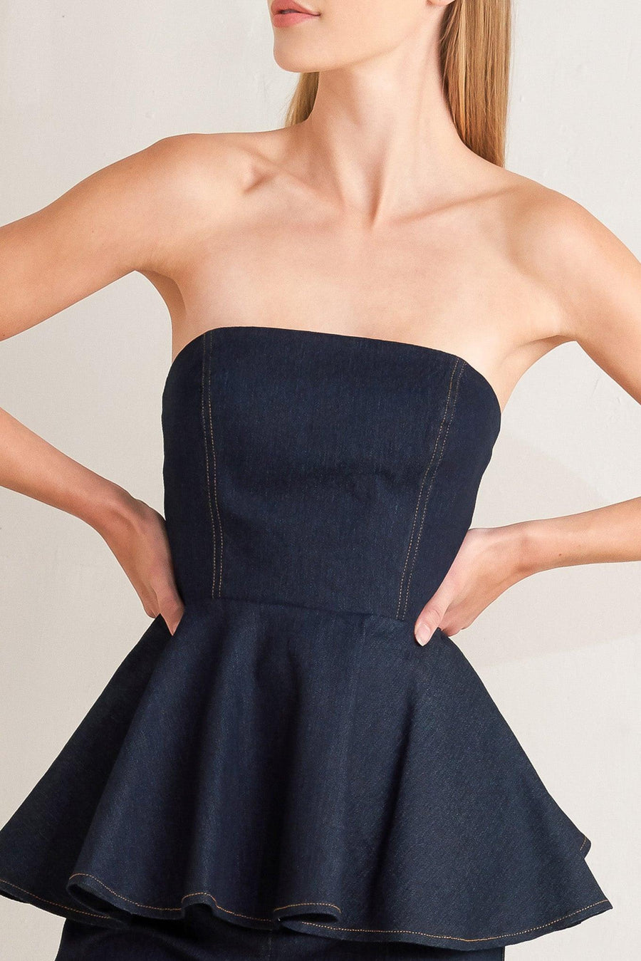 POWERED FEMME DENIM TOP - Glamourous Grace
