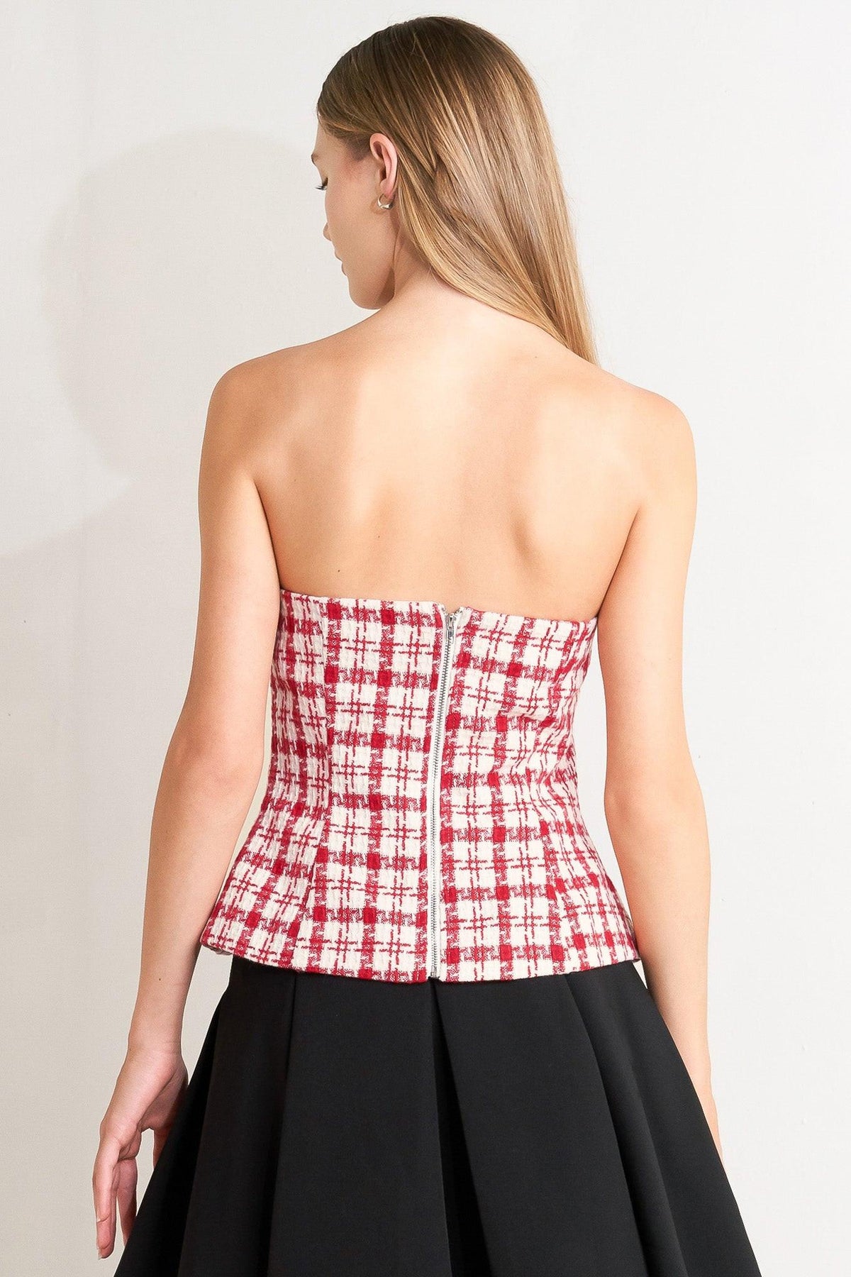 LADY CODE TWEED TOP - Glamourous Grace