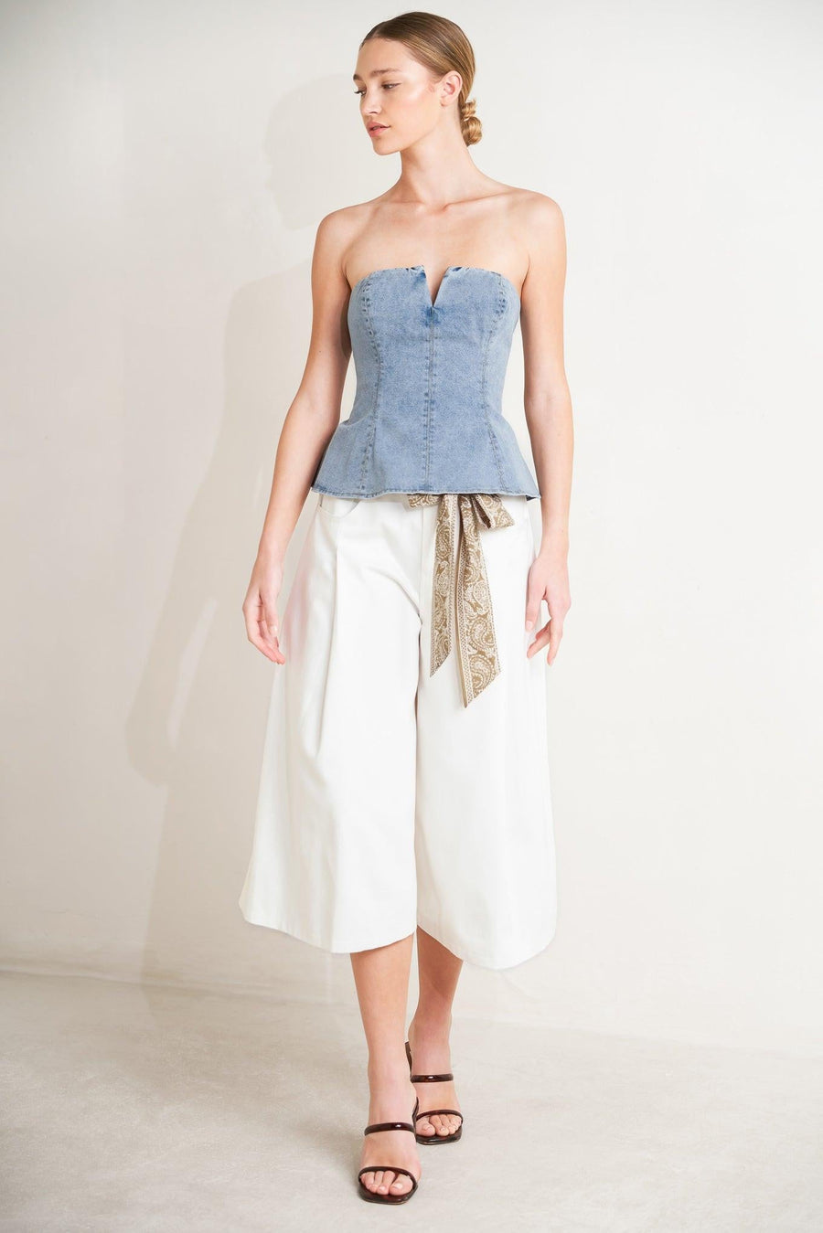 MODERN MERMAID CORSET DENIM TOP - Glamourous Grace