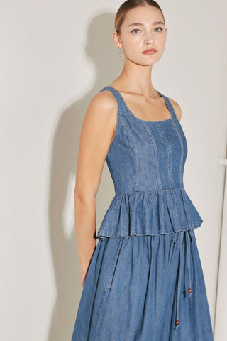 SOFT REBEL VOLUME WOVEN TOP