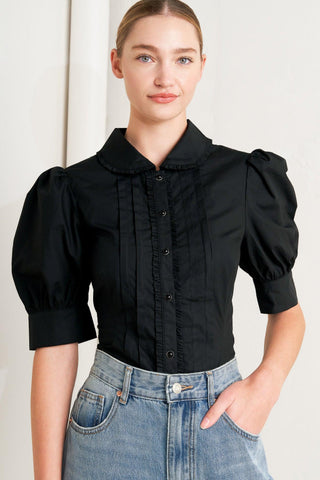 REFINED ROMANCE WOVEN TOP - Glamourous Grace