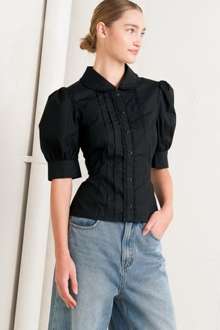 REFINED ROMANCE WOVEN TOP - Glamourous Grace