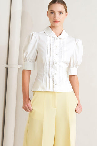 REFINED ROMANCE WOVEN TOP - Glamourous Grace