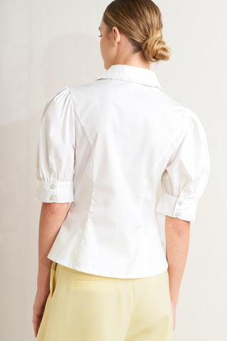 REFINED ROMANCE WOVEN TOP - Glamourous Grace
