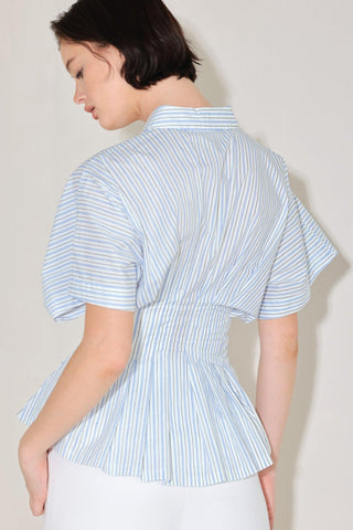 SKYLINE STRIPE WOVEN TOP - Glamourous Grace
