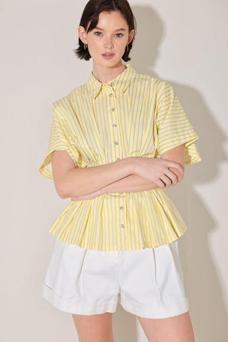 BUTTER MODE ACTIVATED WOVEN TOP