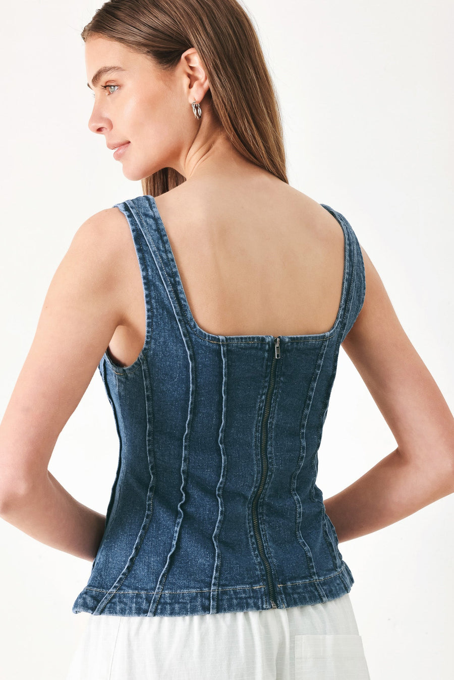 HONEYLINE DENIM TOP - Glamourous Grace