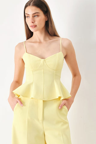 SWEET SUNSHINE WOVEN CAMI TOP - Glamourous Grace