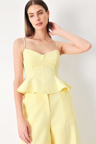 SWEET SUNSHINE WOVEN CAMI TOP - Glamourous Grace